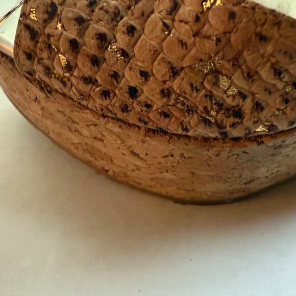 Jimmy Choo pela cork wedge sandal snake print - Picture 3 of 9